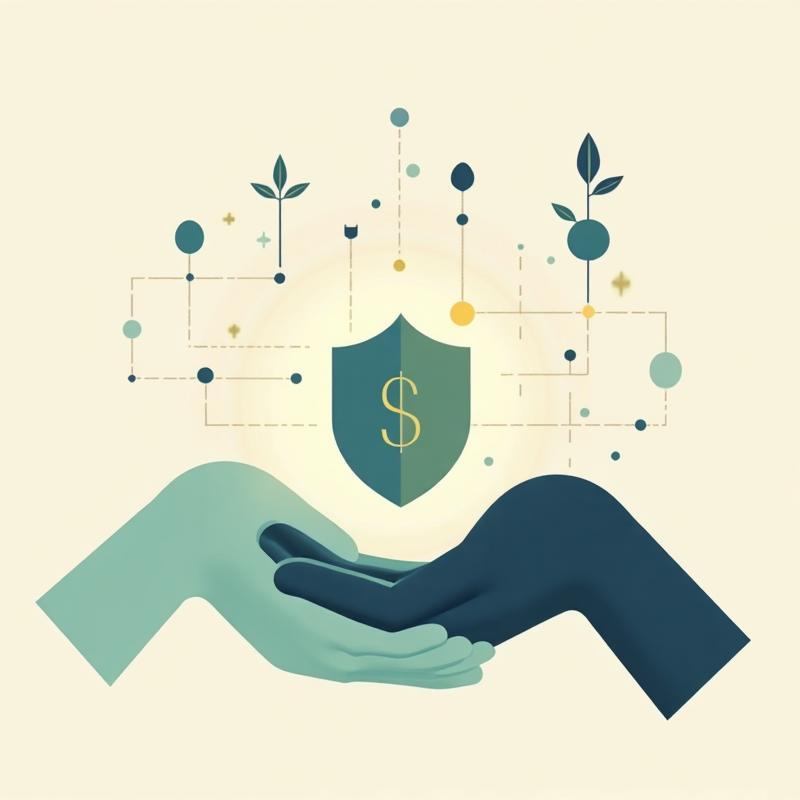 Hands coming together to support democratic infrastructure