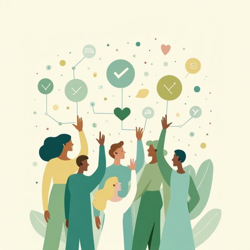People collaborating on civic engagement initiatives
